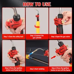 DOMINOX AX1-108 Heavy-Duty Propane Torch with Igniter, thumbnail 3