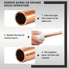 DOMINOX CT-211 Tubing and Pipe Reamer, 1/4 to 1-3/8 in, thumbnail 5