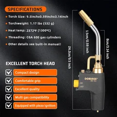 DOMINOX DM-021 Trigger-Start Propane Torch, thumbnail 3