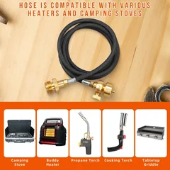 DOMINOX DM-022 Torch Kit with Hose, Base and Cylinder Clip, thumbnail 3