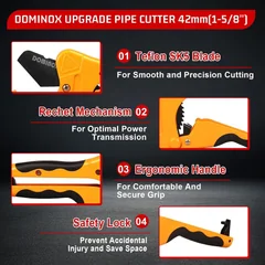 DOMINOX DM-317-PC PVC Pipe Cutter, up to 1-5/8 in, thumbnail 2