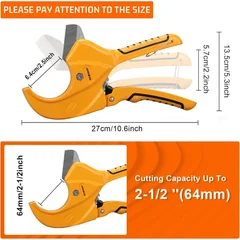 DOMINOX DM-339-64 Ratchet PVC Cutter, up to 2-1/2 in, thumbnail 6