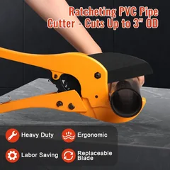 DOMINOX DM-75-PC Heavy-Duty PVC Pipe Cutter, up to 2-7/8 in, thumbnail 6