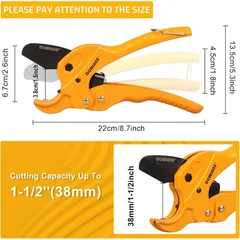 DOMINOX DM-PC-304C PVC Pipe Cutter, up to 1-1/4 in, thumbnail 6