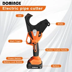 DOMINOX FBEPC-64 18V Electric PVC Pipe Cutter, up to 2 in, thumbnail 7