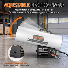 DOMINOX FM-G100A 125,000 BTU Forced-Air Propane Heater, thumbnail 6