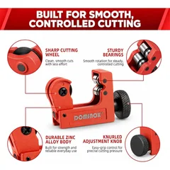 DOMINOX JJ1322 Mini Tube Cutter, 1/8 to 7/8 in, thumbnail 4